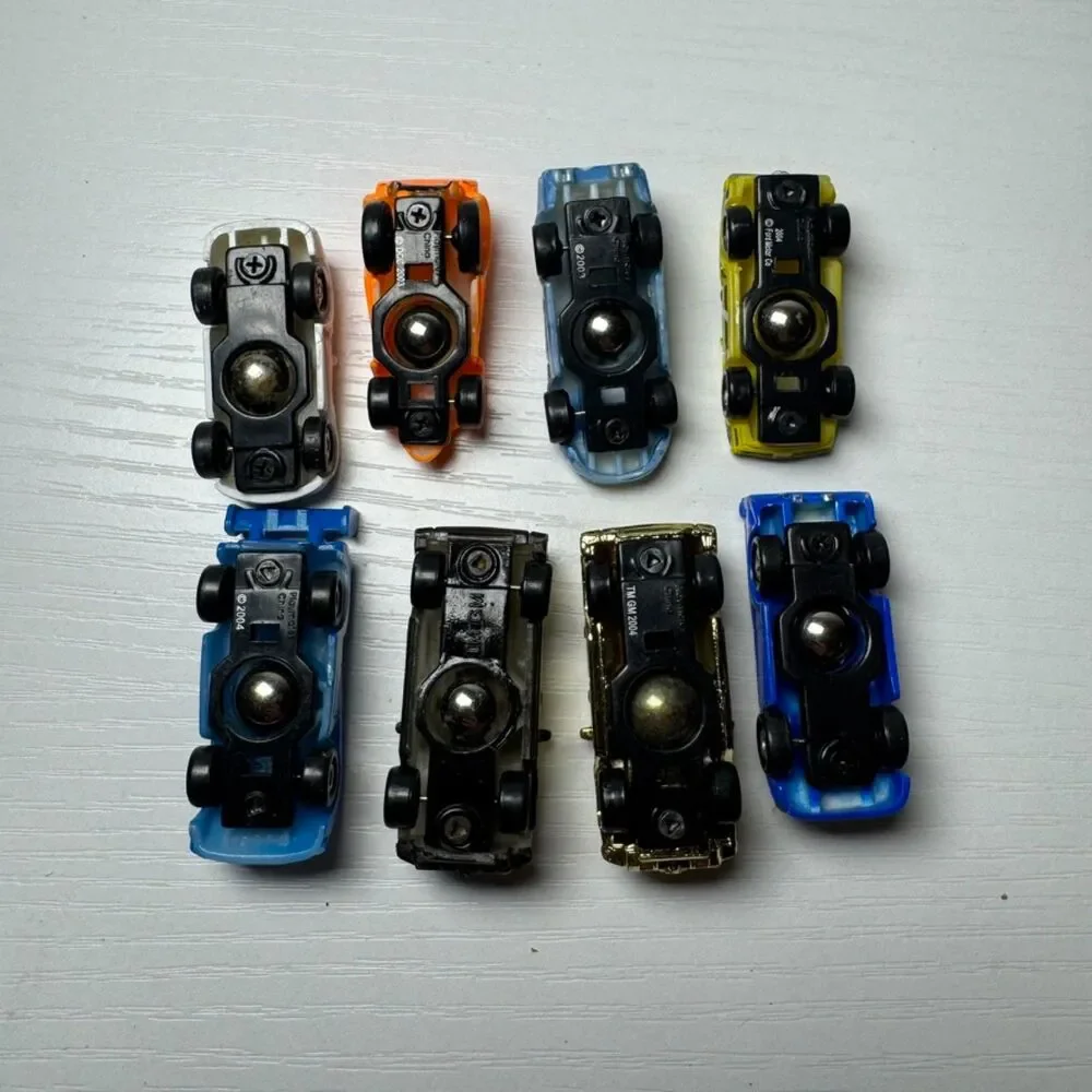Playmates Speedeez Micro Toy Cars 8 Piece Lot Vintage Ball Bearing Vehicles